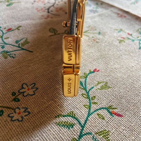 Louis Vuitton Gold LV Buckle Belt Reversible Monogram Leather 34in - Picture 5 of 7